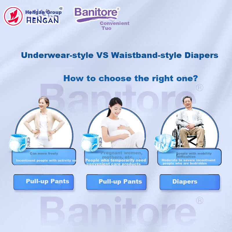 Banitore Leak-Proof Adult Diapers, Size L, 60 Pieces