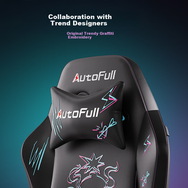 autofull ergonomic gaming chair with lumbar support
