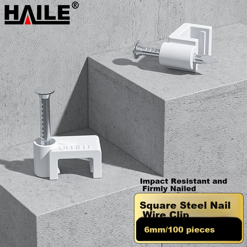 Secure 6mm HAILE Cable Ties & Clips for Home Wiring