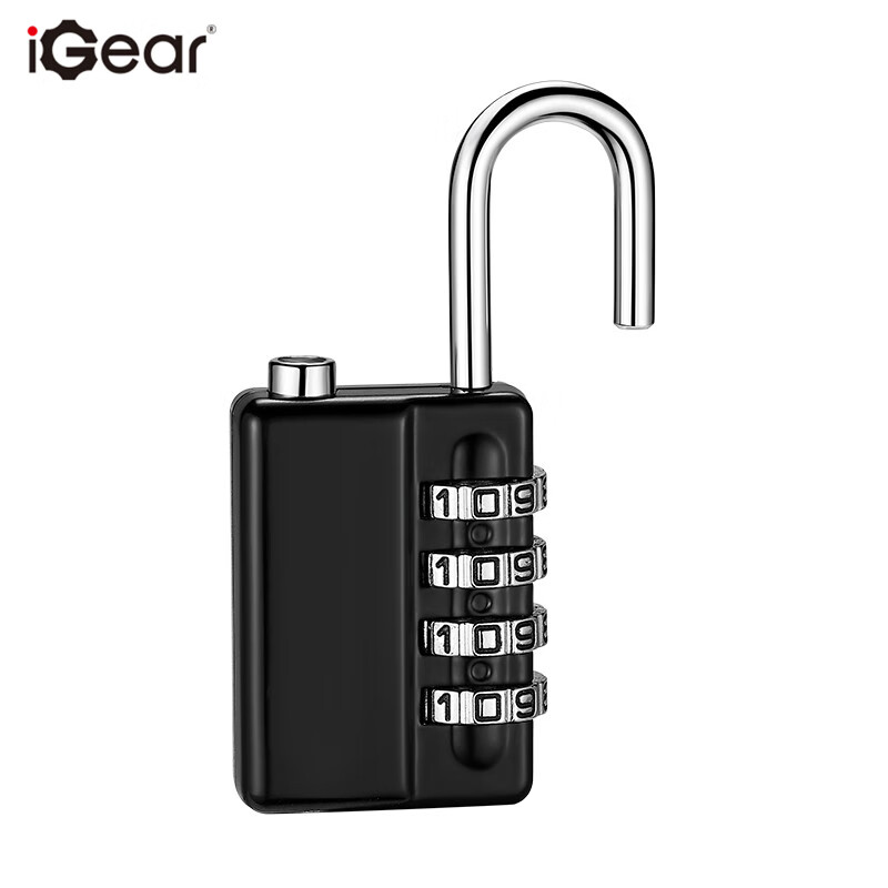 igear four-digit password padlock, key backup