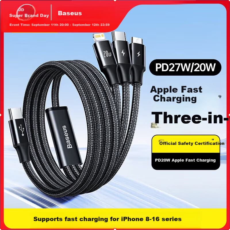 Baseus 20W Fast Charging Type-C Cable, 1.5M