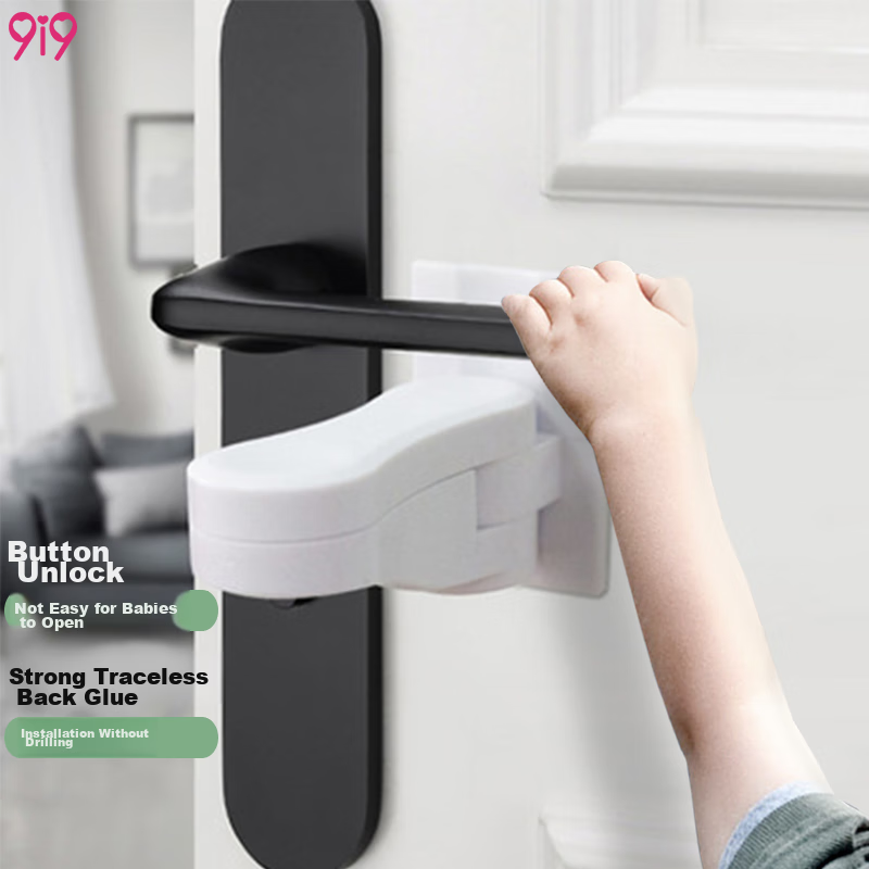 9i9 Baby & Pet Safety Lock for Doors, Windows, Drawers - Easy Adult-Use