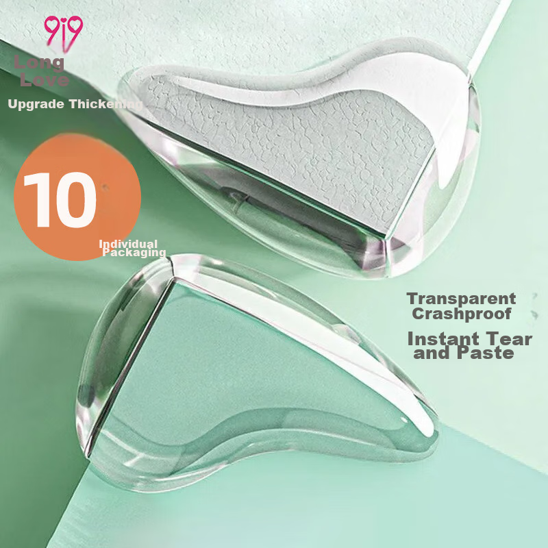 9i9 10-pack transparent corner guards for baby safety