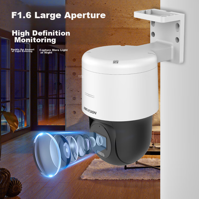 Hikvision 4MP 4-Channel Outdoor PTZ Dome Camera Kit