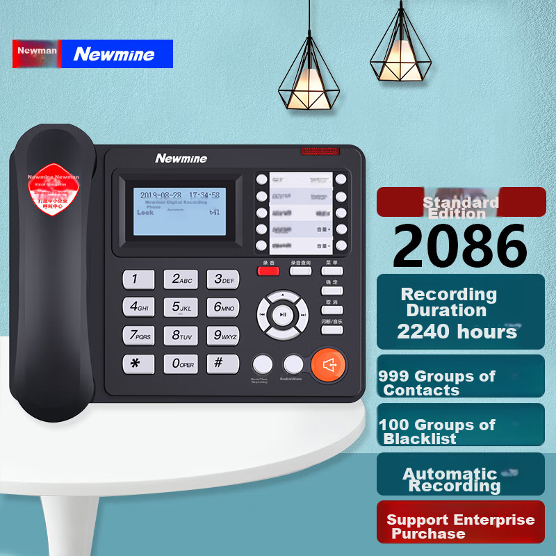 Newmine HL2008TSD-2086 Recording Telephone with 999 Contact Groups