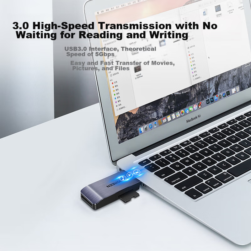 UGREEN USB3.0 Multi-Card Reader with Aluminum Case