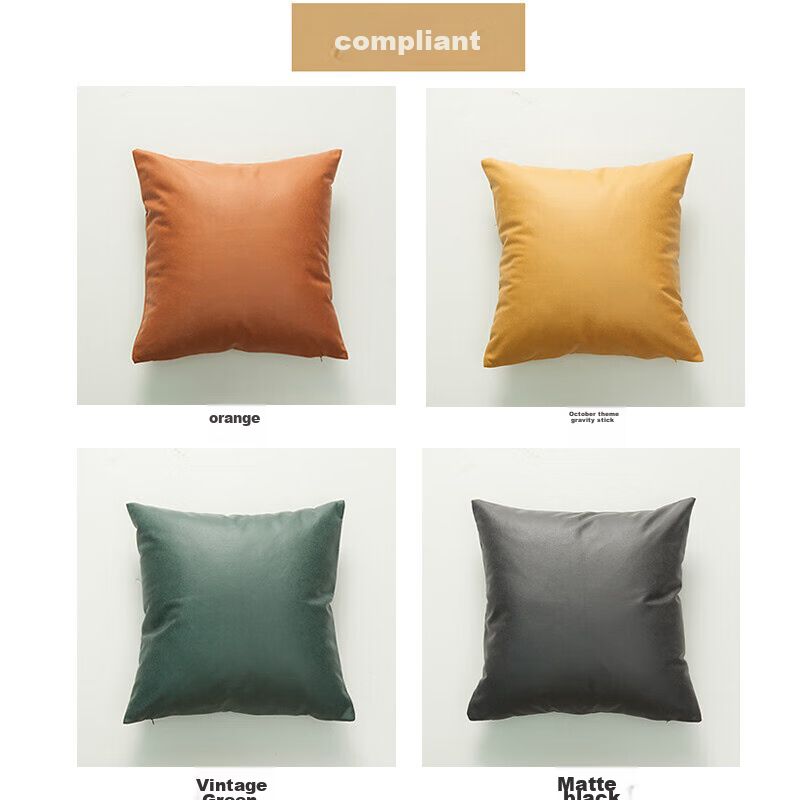 avivi 4-piece tech fabric sofa cushion set