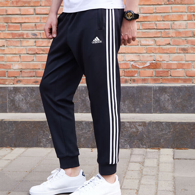 Adidas Classic Tapered Windproof Sports Pants for Men