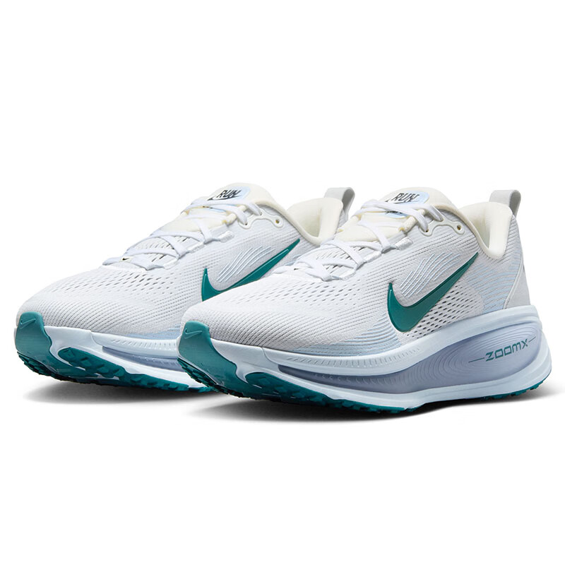 NIKE Women's Vomero 18 Running Shoes - Shock Absorption Summit White, Size 37.5_0