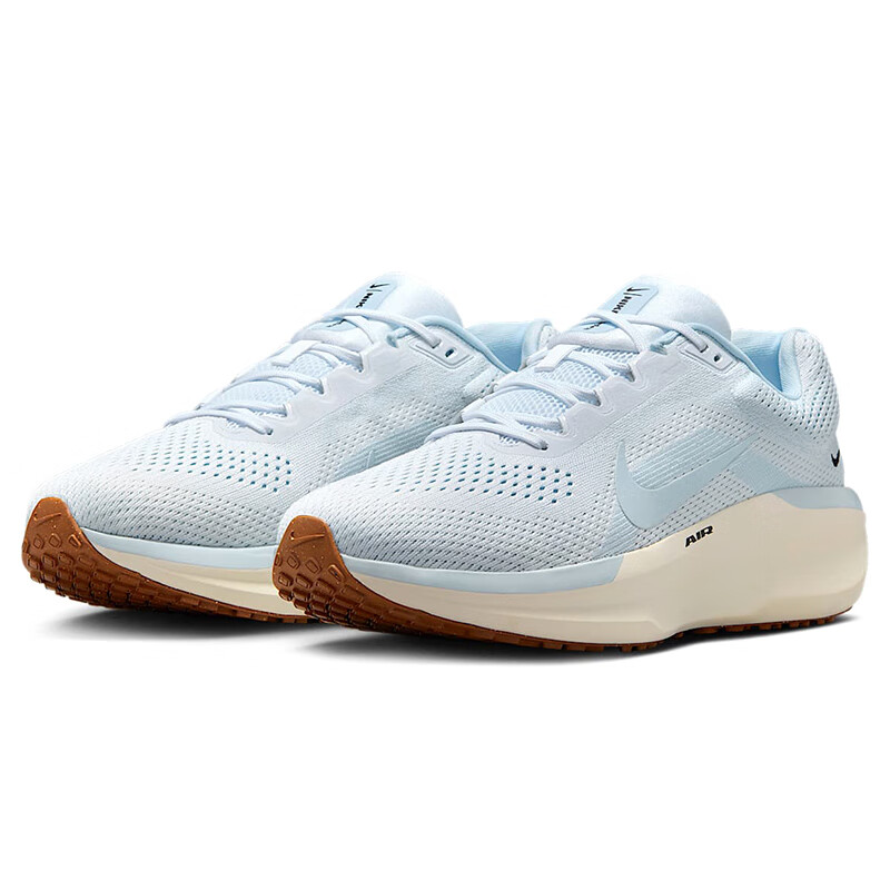 NIKE Air Winflo 11 Men's Running Shoes - White/Blue, Size 40_0