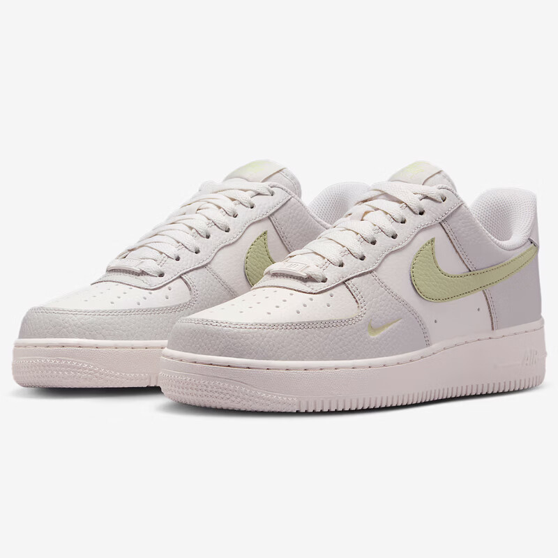 NIKE Air Force 1 Women's Casual Sneakers - Classic White & Green