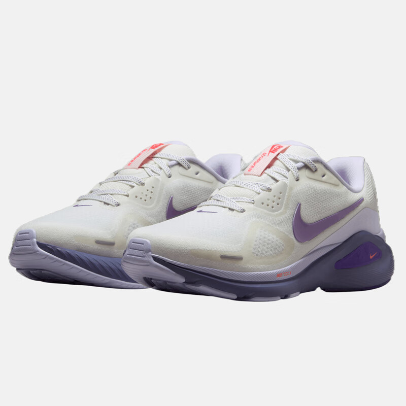 NIKE Structure 26 Women's Road Running Shoes - White & Purple_0