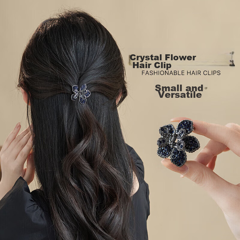 chimera molten blue diamond hair clip