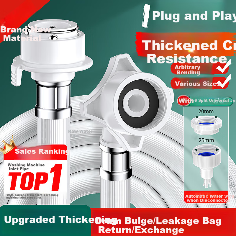 Haili Washing Machine Faucet Adapter with Anti-Drip Shut-Off