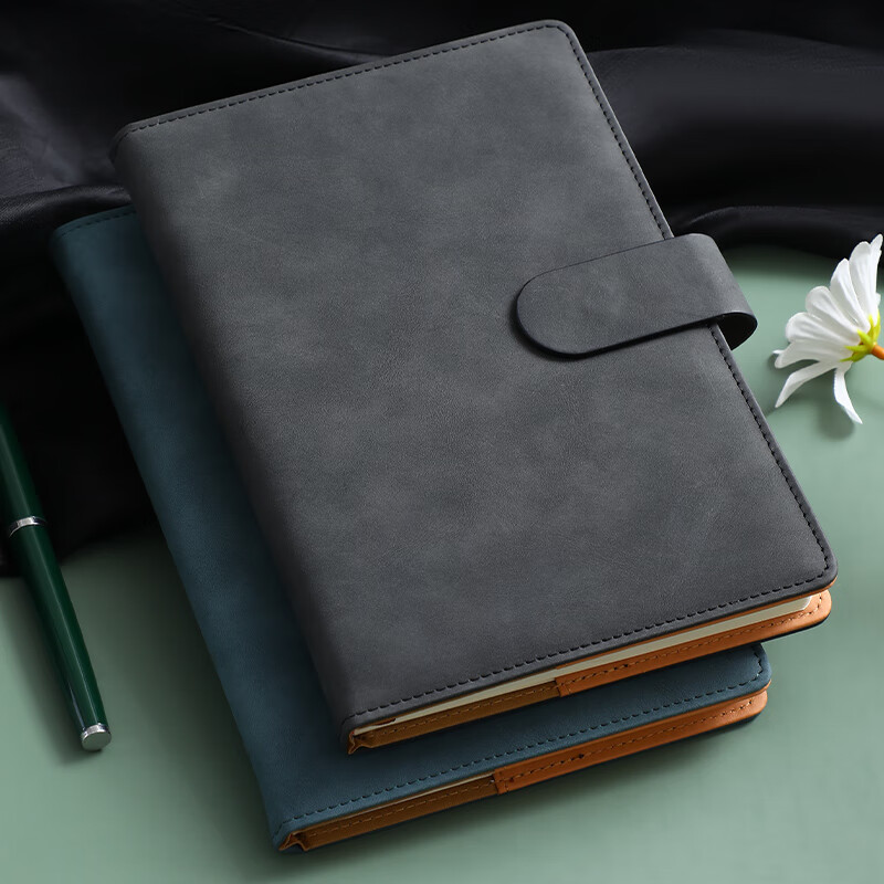 faramon a5 black imitation leather notebook