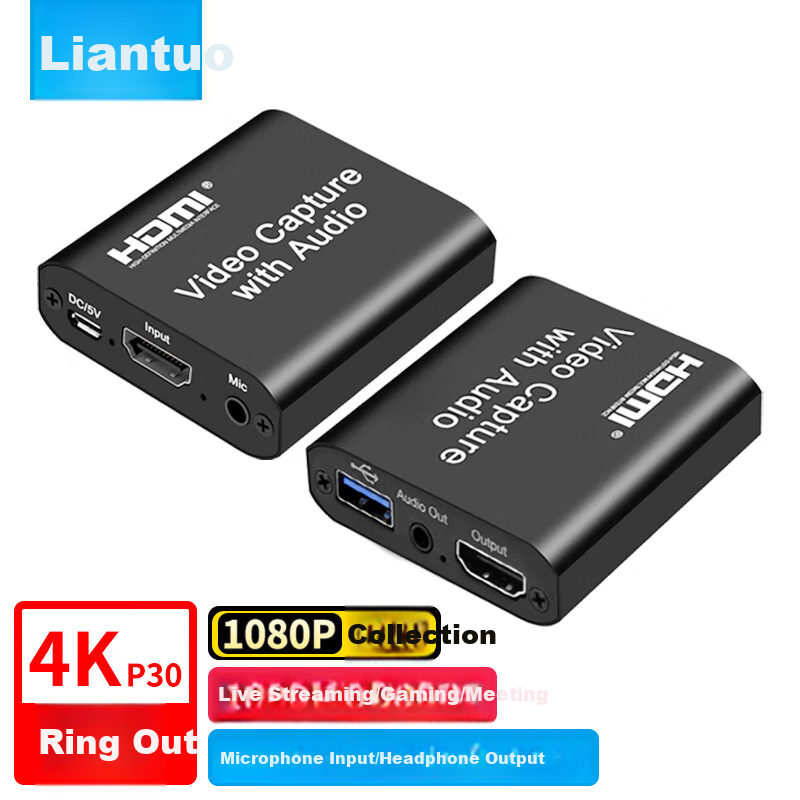 LinkStone 4K HDMI Capture Card for Streaming & Gaming