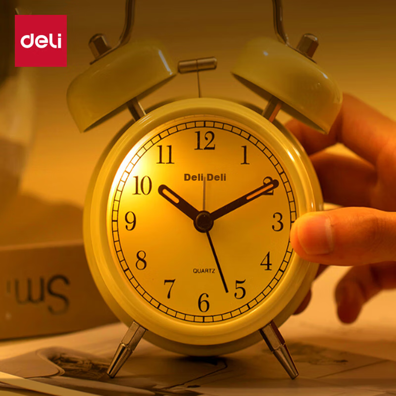 Deli Vintage Metal Alarm Clock