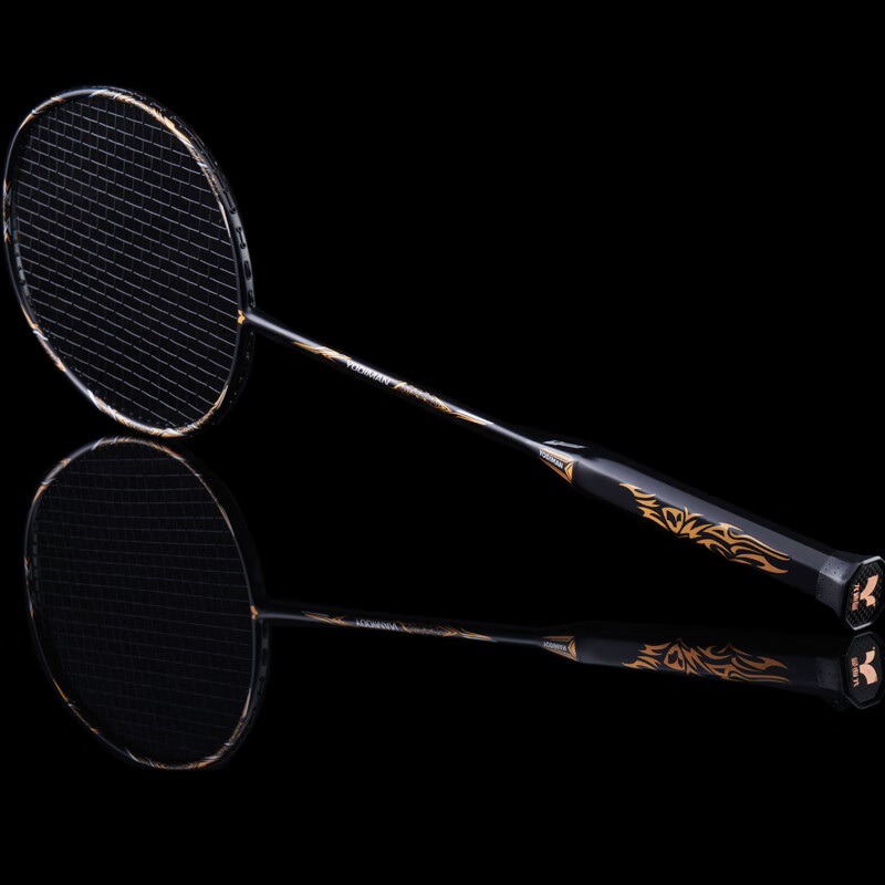 Yodiman 10U Carbon One-Piece Badminton Racket, Black & Gold