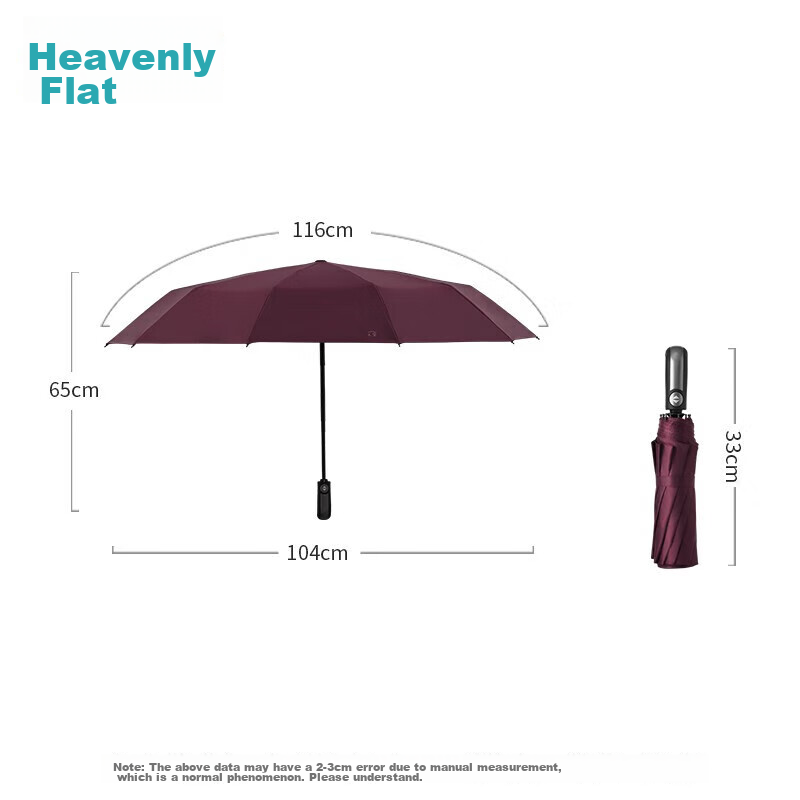 heaven automatic wine red umbrella