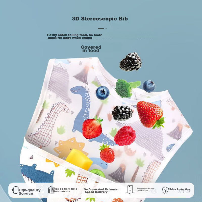9i9 Waterproof Baby Bib 2-Pack