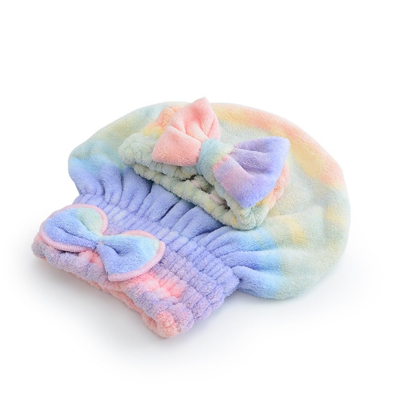 Grace Cute Korean Hair Drying Cap Set