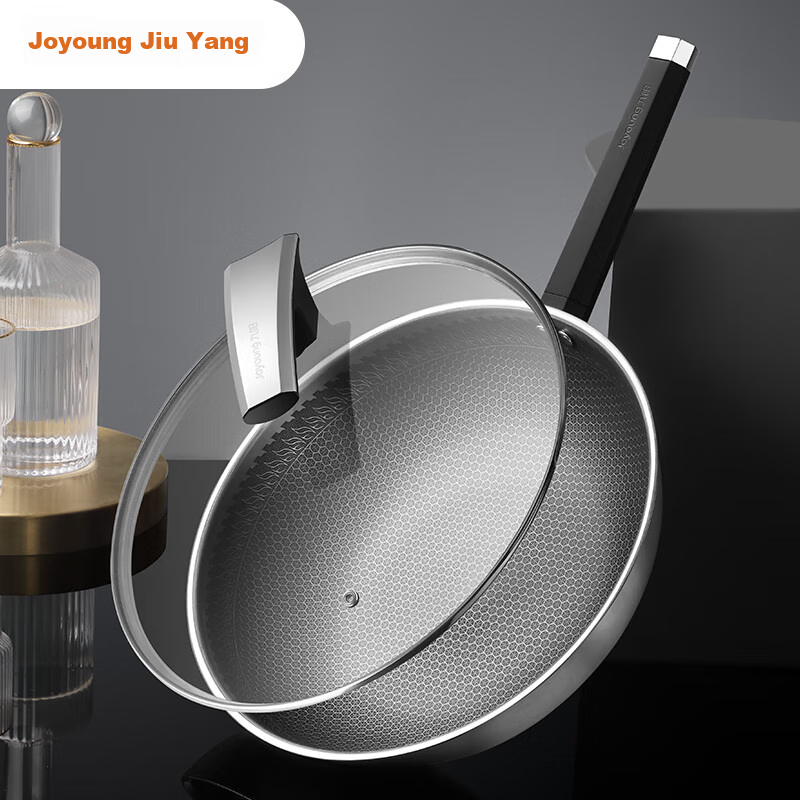 Joyoung 316 Stainless Steel Non-Stick Wok, 32cm