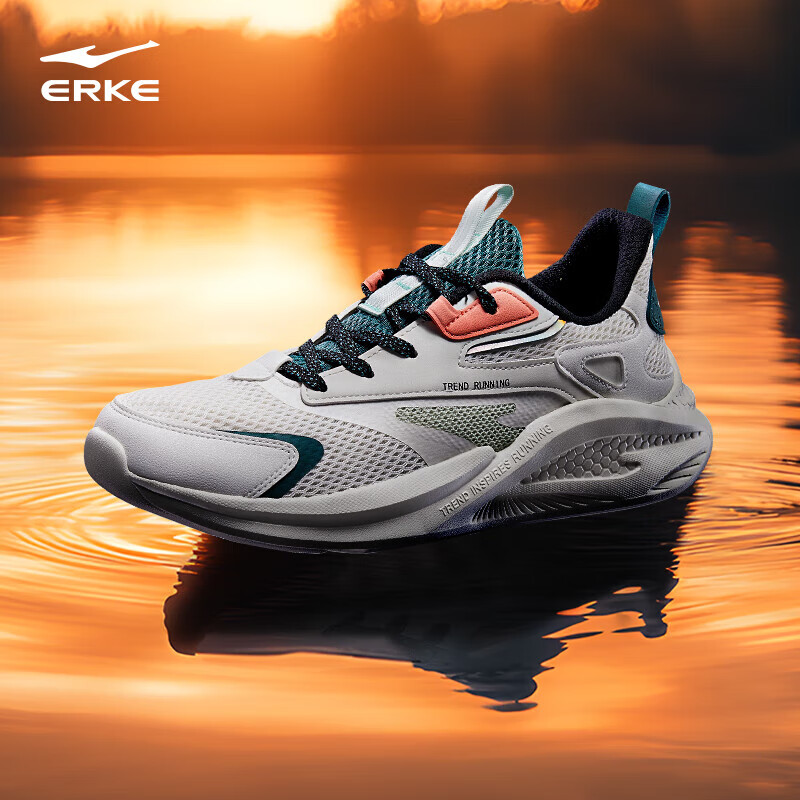 erke tide men's breathable running shoes_1