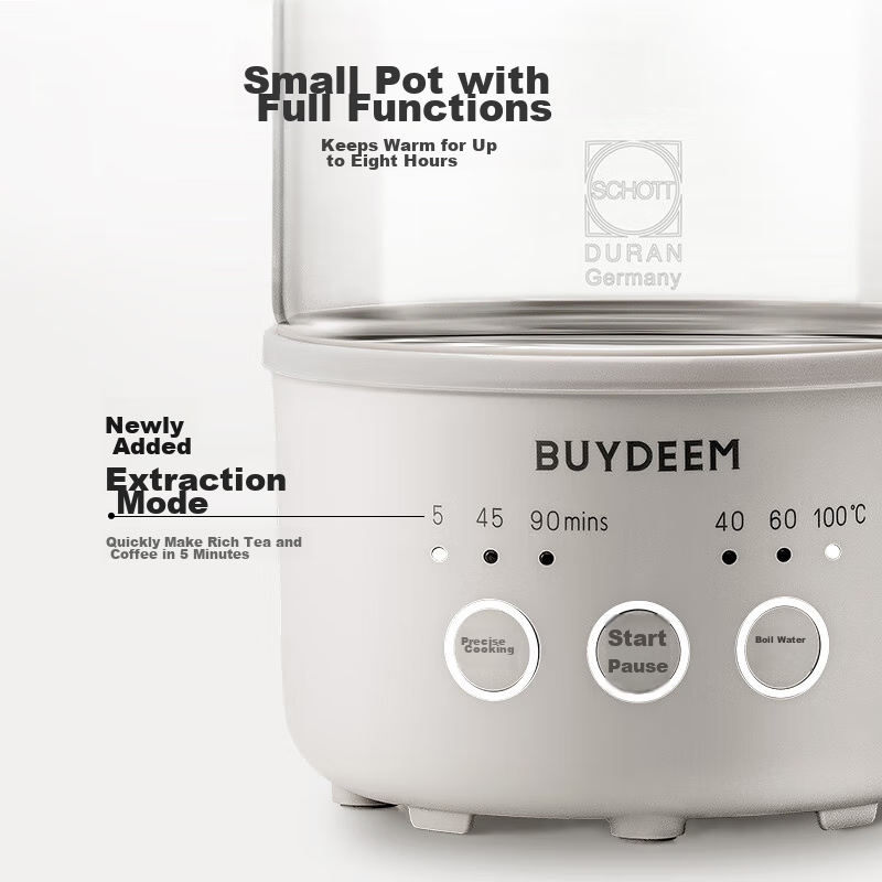 Buydeem Mini Health Pot Electric Kettle Tea Maker