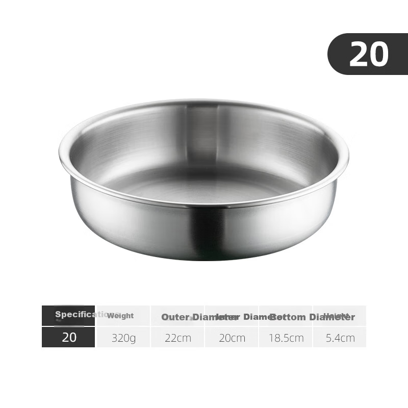 onlycook 304 stainless steel deep plate, perfect for serving and dining