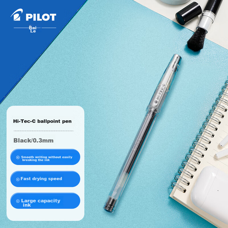 pilot hi-tec c fine point black pen