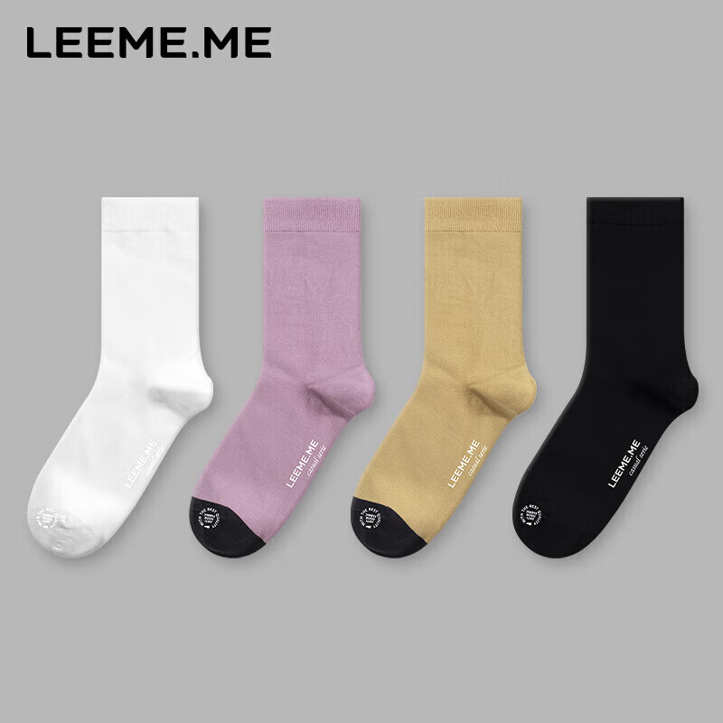 LEEME.ME Antibacterial Women's Mid-Calf Socks