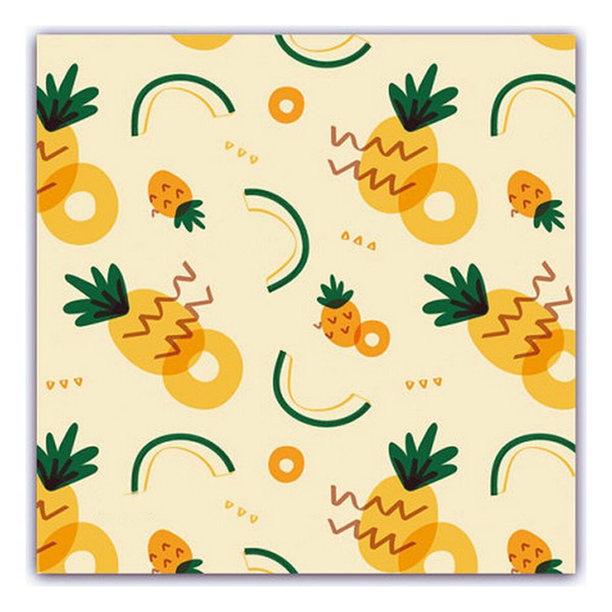 Hygienic Reusable Fabric Mask 10-12 Years Pineapple_5