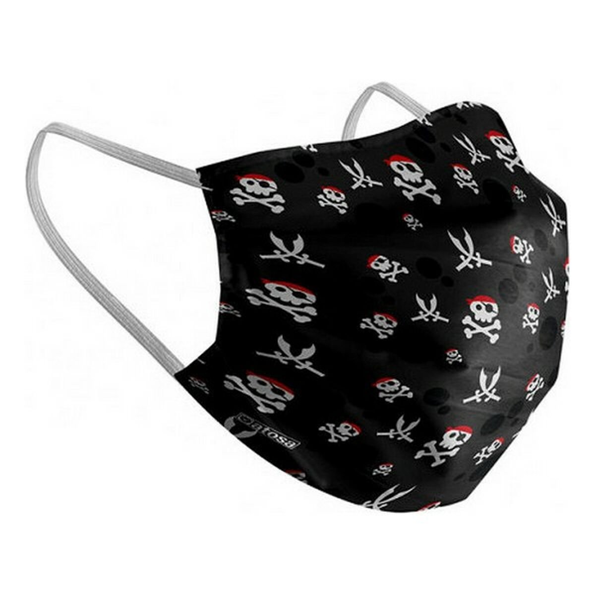 Hygienic Reusable Fabric Mask 6-9 years Pirate_2