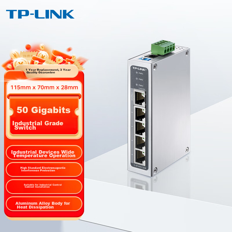 TP-LINK Industrial 16-Port Dual Gigabit Switch