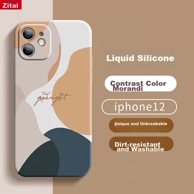 ZiTai Silicone Case for iPhone 12 - Morandi