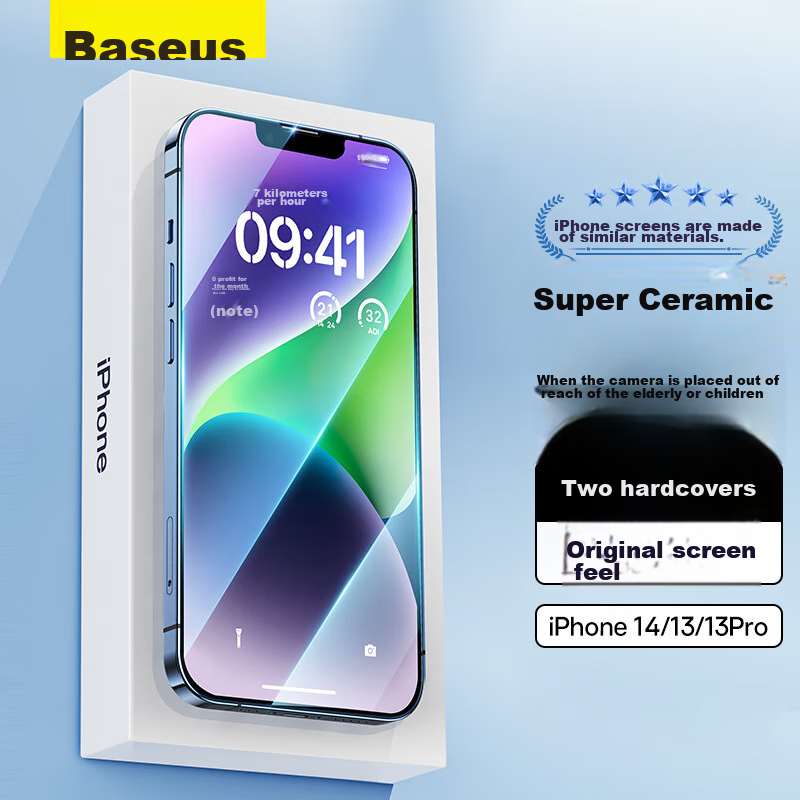Baseus Ultra-Ceramic iPhone 16e, 14/13 Tempered Glass Screen Protector