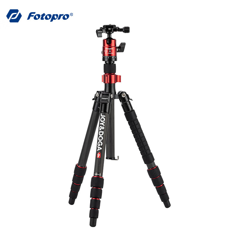 Fotopro X-4CN&Joy Carbon Fiber Dual Panoramic Ball Head Tripod