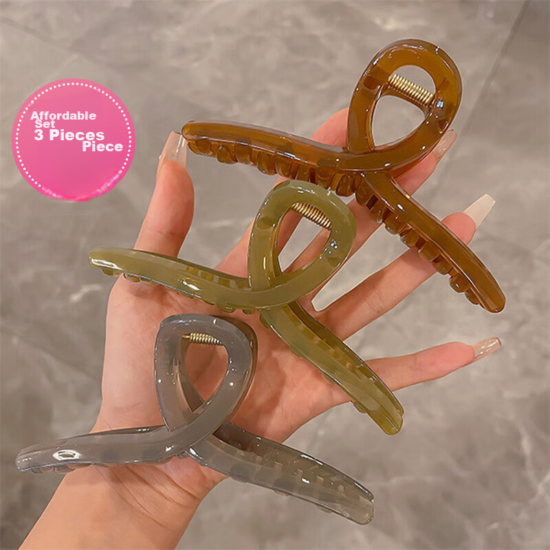 chimera acrylic shark clip hair claw set