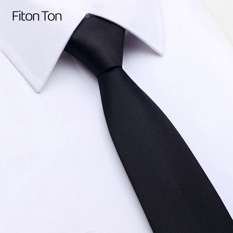 FitonTon Hand-Tied Zipper Formal Men's Tie Set