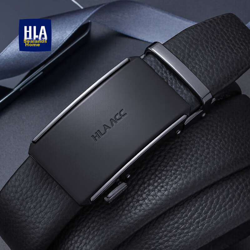 HLA top-grain leather belt for men