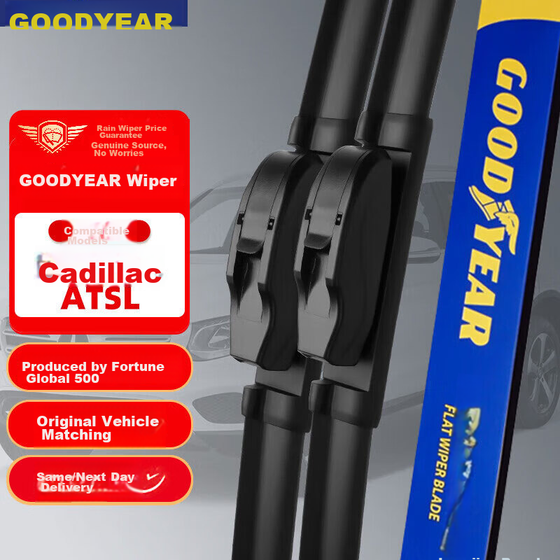 Goodyear Cadillac ATS-L Wiper Blades, Quiet OEM Quality