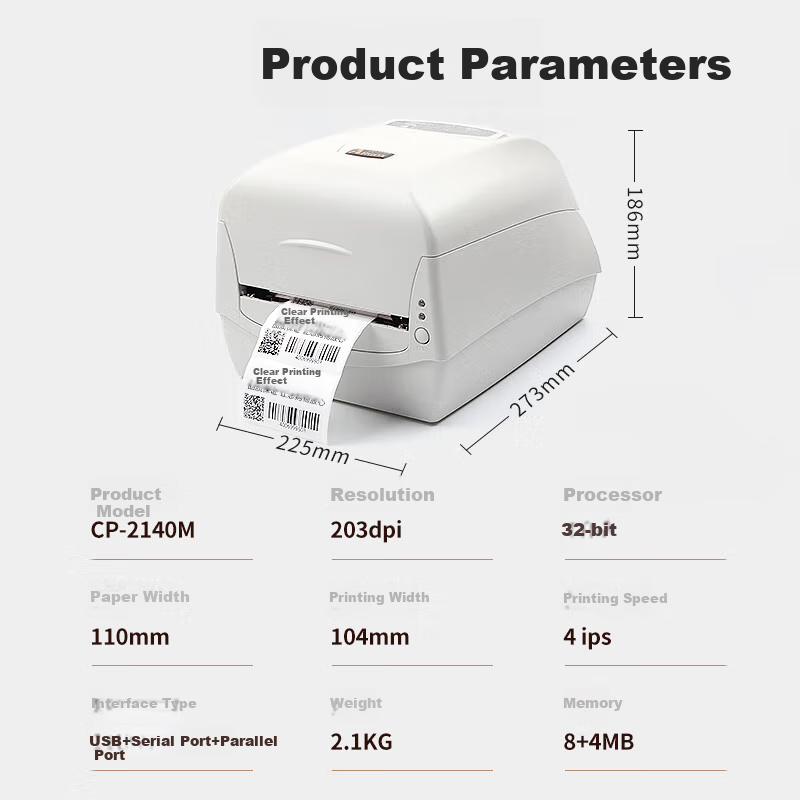 Argox CP-3140L Barcode Printer for Jewelry Tags & Clothing Labels