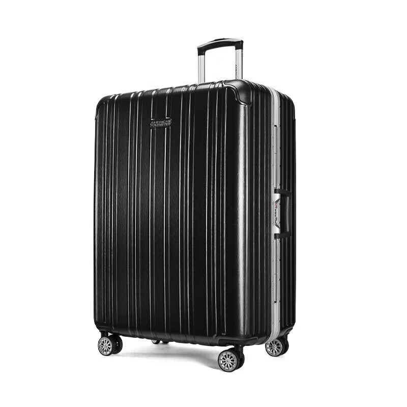 AmericanTourister 20-Inch Carry-On Suitcase with Aluminum Frame & TSA Password Lock in Deep Purple