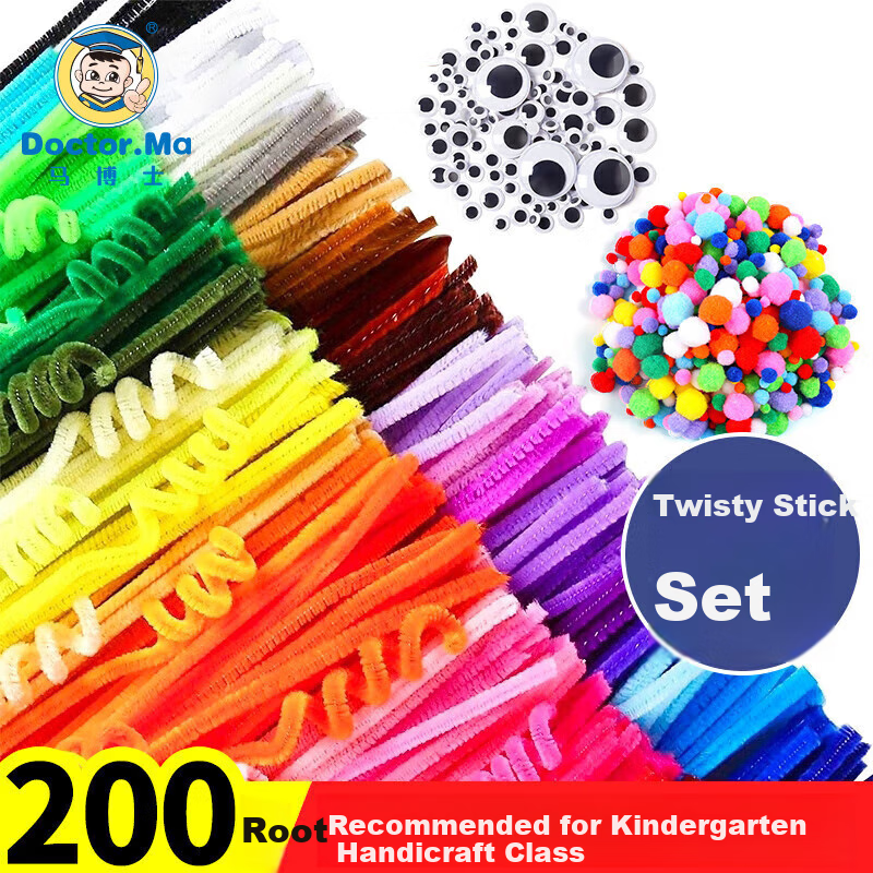 Doctor Ma plush twist sticks DIY craft kit for kids