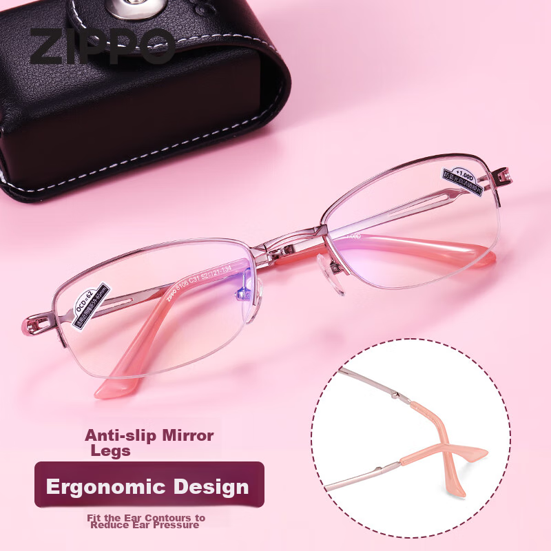 Zippo Women's Foldable Anti-Blue Light Reading Glasses