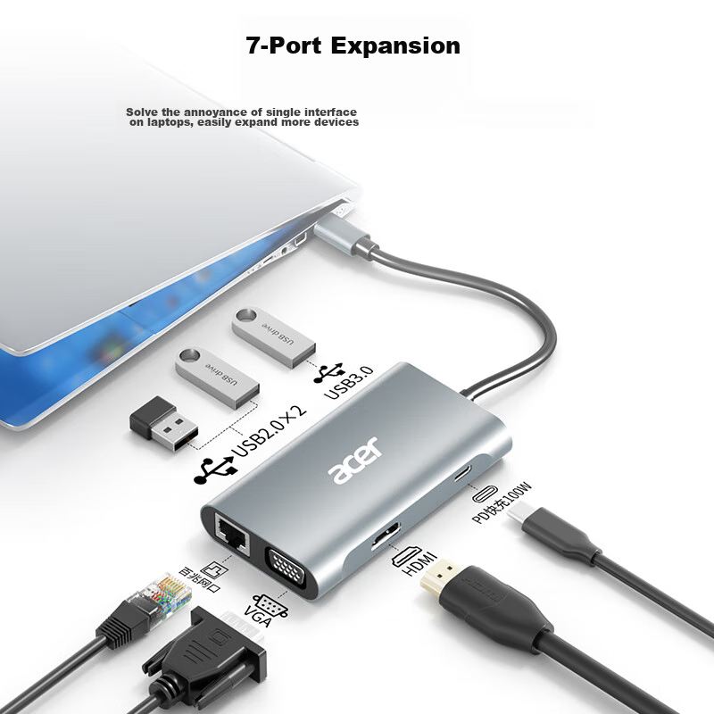 acer 7-in-1 laptop docking station