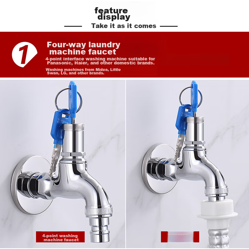 cvbab lockable outdoor washing machine faucet