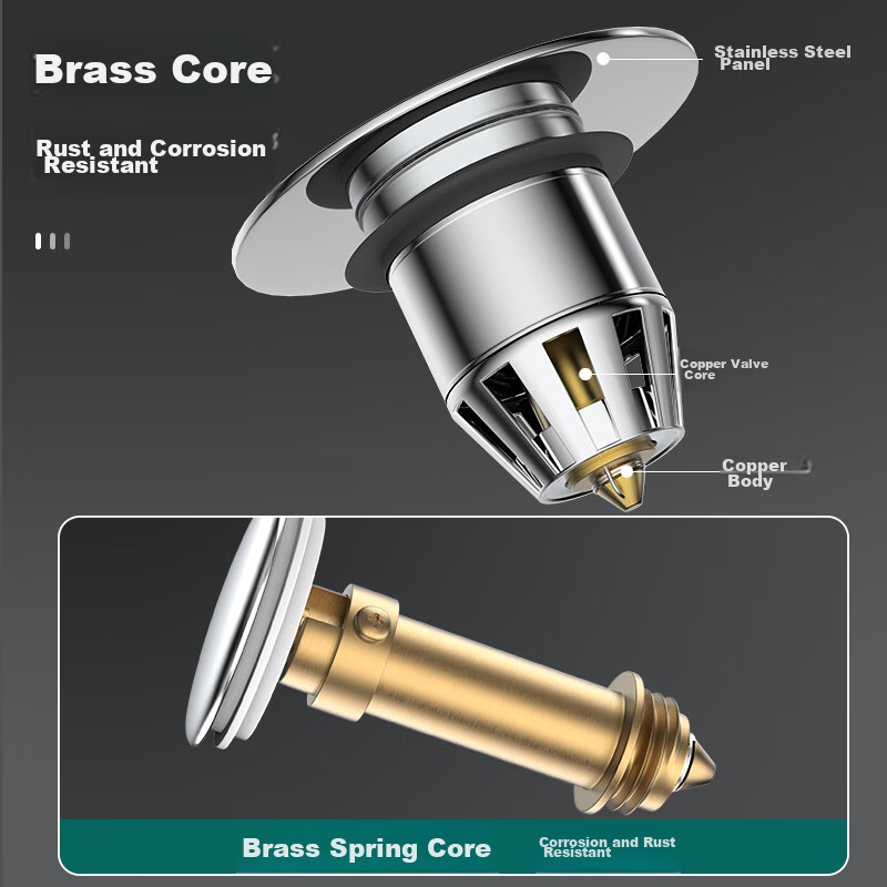 bsitn universal brass basin drain core
