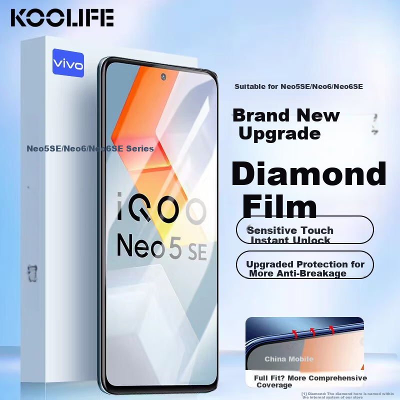 KOOLIFE Ultra-Thin Privacy Screen Protector for vivo iQOO 15