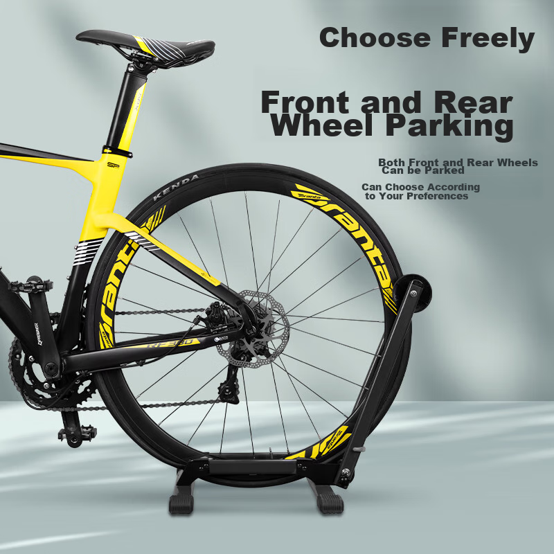 Move Iron Bicycle Parking Rack | Portable Foldable Stand for Road & Mountain Bikes